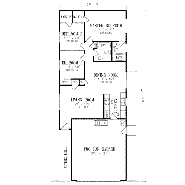 Ranch Floor Plan - Main Floor Plan #1-146