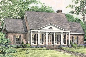 Southern colonial style home, elveation