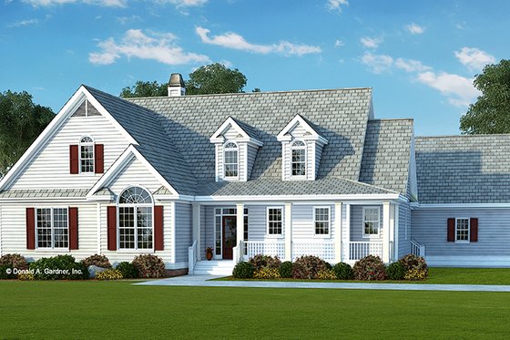 Exterior - Front Elevation 3 for Country House Plan #929-961 - 3 bed, 2.5 bath