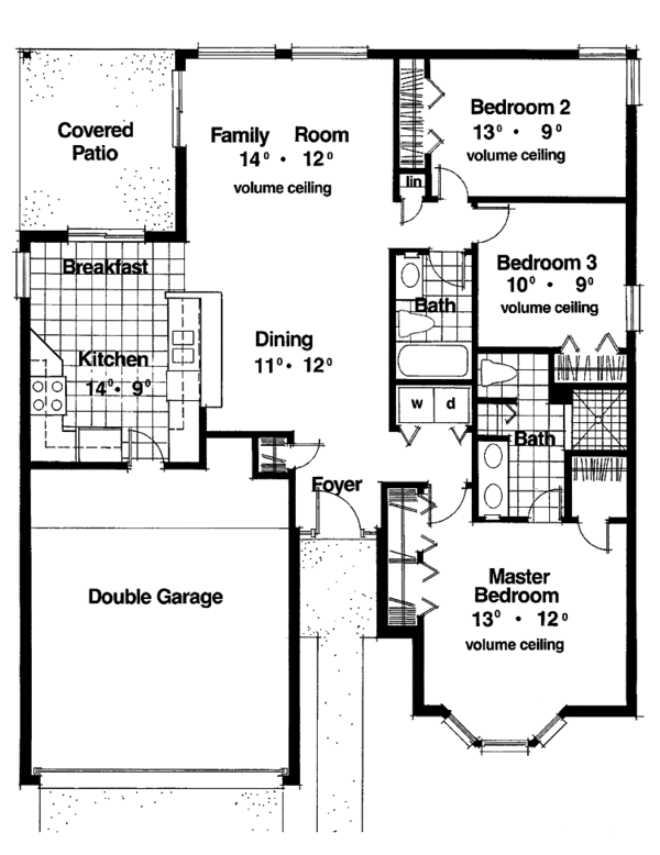 Home Plan - Mediterranean Floor Plan - Main Floor Plan #417-460