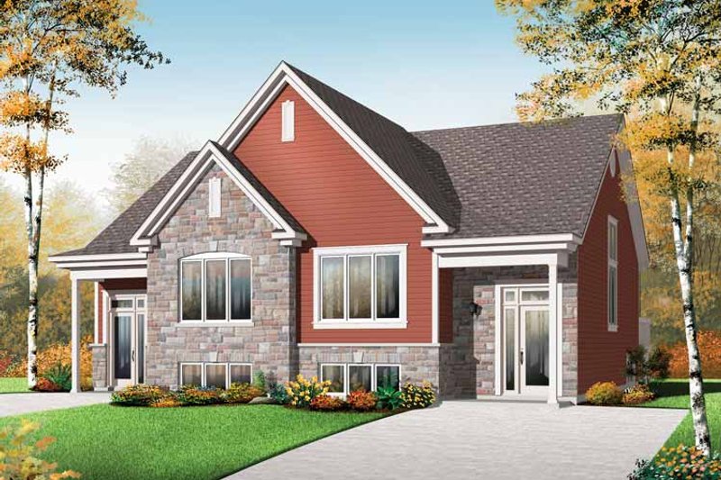 Home Plan - Traditional Exterior - Front Elevation Plan #23-2496