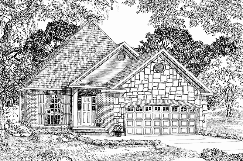 House Design - Country Exterior - Front Elevation Plan #17-2648