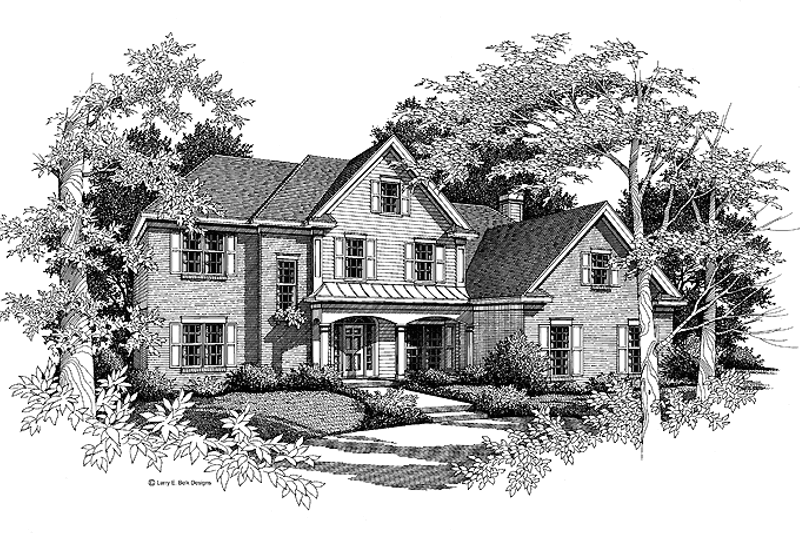 Dream House Plan - Traditional Exterior - Front Elevation Plan #952-43