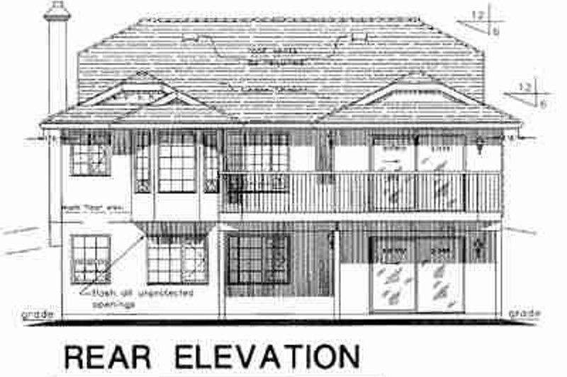 Dream House Plan - Exterior - Rear Elevation for European House Plan #18-9169 - 2 bed, 2 bath