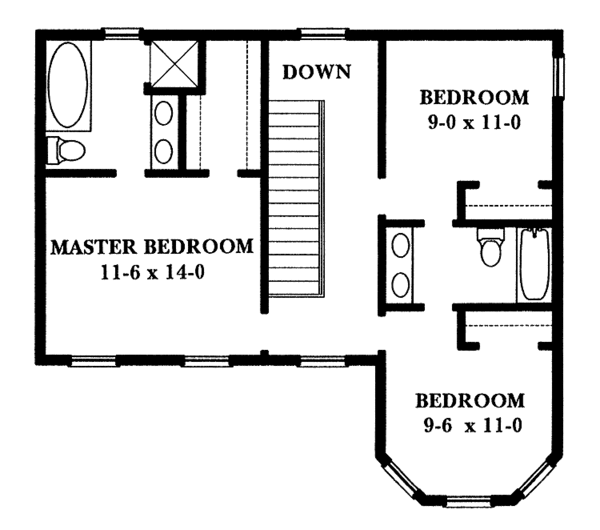 Home Plan - Victorian Floor Plan - Upper Floor Plan #1014-5