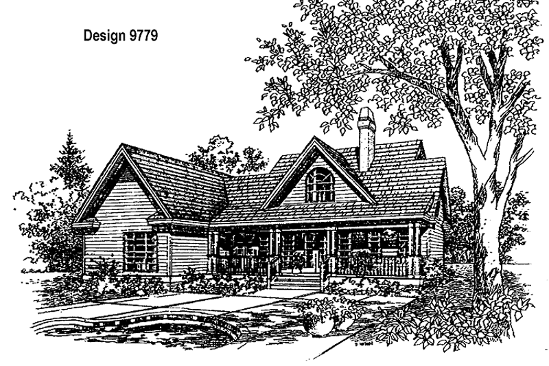 Home Plan - Exterior - Rear Elevation for Country House Plan #929-221 - 3 bed, 2 bath