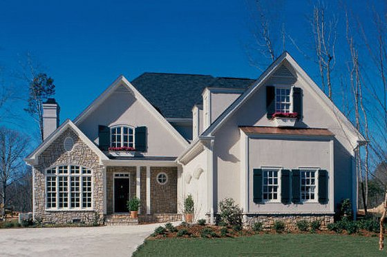 European style home, elevation photo