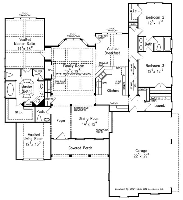 Architectural House Design - Country Floor Plan - Main Floor Plan #927-287