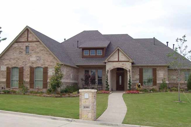 Dream House Plan - Tudor Exterior - Front Elevation Plan #84-714