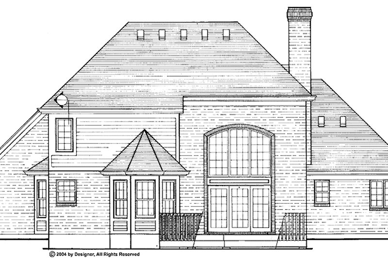 Dream House Plan - Exterior - Rear Elevation for Country House Plan #46-537 - 3 bed, 2.5 bath