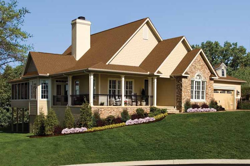 Dream House Plan - Country Exterior - Front Elevation Plan #929-701