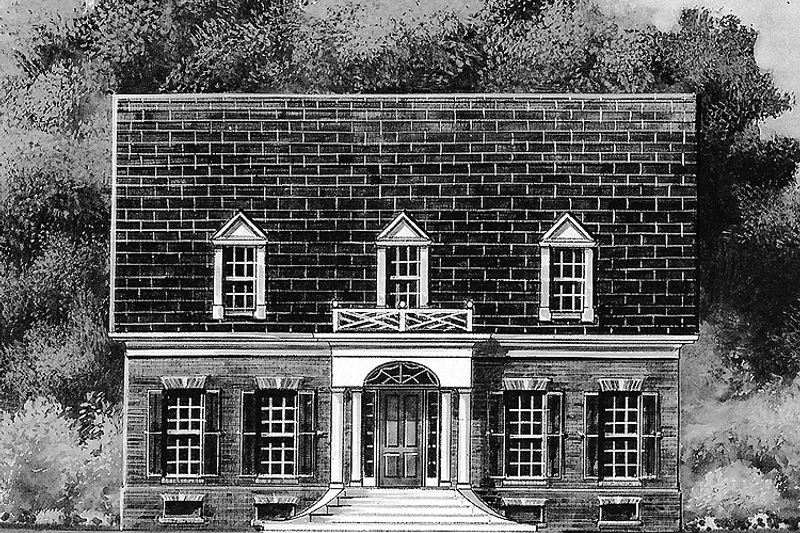 Architectural House Design - Classical Exterior - Front Elevation Plan #119-399