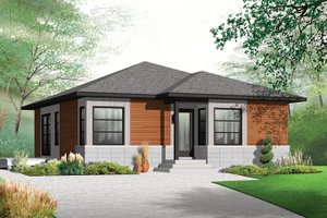 Contemporary Exterior - Front Elevation Plan #23-2524