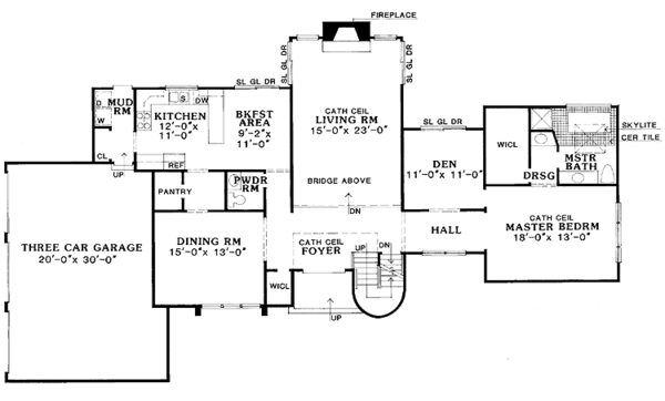 Home Plan - Contemporary Floor Plan - Main Floor Plan #314-228