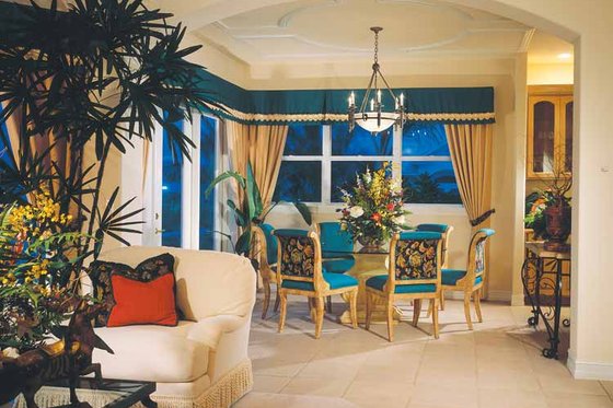 Interior - Dining Room for Mediterranean House Plan #930-50 - 4 bed, 3.5 bath