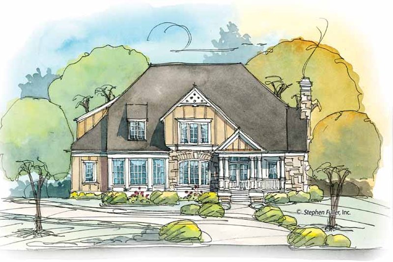 Home Plan - Country Exterior - Front Elevation Plan #429-374