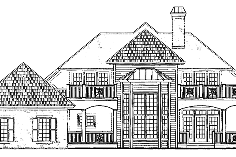 Home Plan - Exterior - Rear Elevation for Country House Plan #930-223 - 3 bed, 2.5 bath