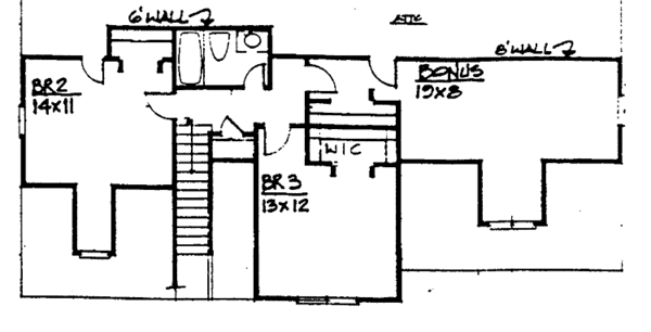 House Plan Design - Colonial Floor Plan - Upper Floor Plan #30-334