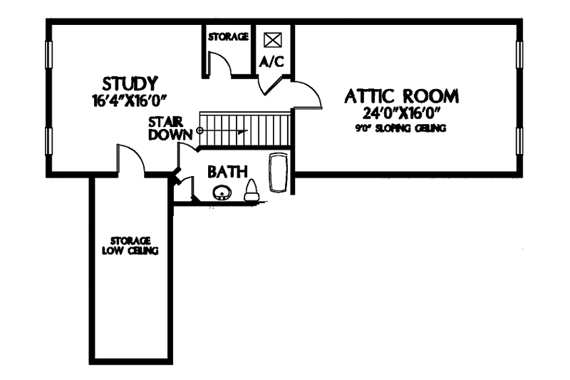 Home Plan - Floor Plan - Other Floor for Colonial House Plan #999-63 - 3 bed, 5.5 bath