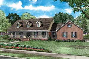 Country Exterior - Front Elevation Plan #17-2738