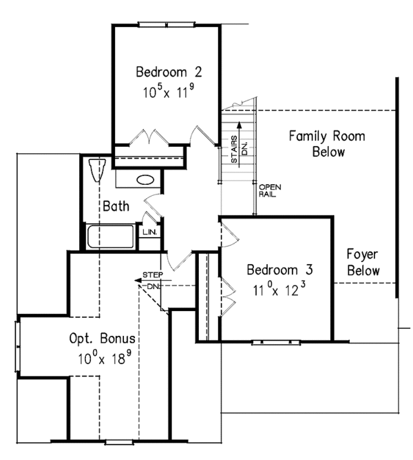 Dream House Plan - Country Floor Plan - Upper Floor Plan #927-471