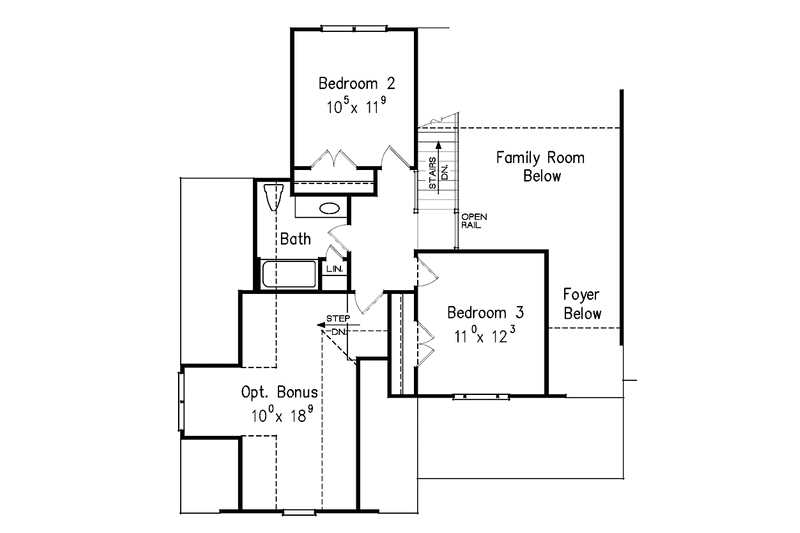 Home Plan - Floor Plan - Upper Floor for Country House Plan #927-471 - 3 bed, 2.5 bath