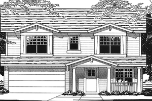 Home Plan - Country Exterior - Front Elevation Plan #472-281