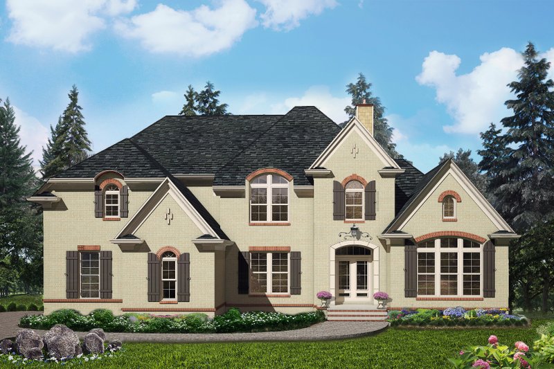 Architectural House Design - Traditional Exterior - Front Elevation Plan #54-409