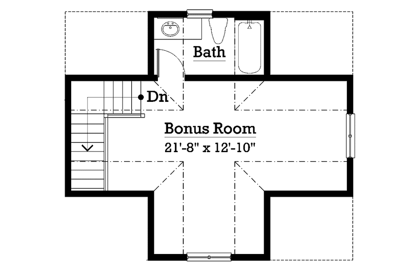 Home Plan - Floor Plan - Upper Floor for Country House Plan #930-249 - 3 bed, 2 bath