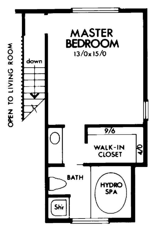 House Plan Design - Contemporary Floor Plan - Upper Floor Plan #320-785