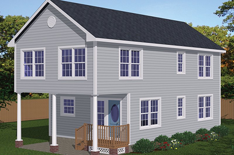 Dream House Plan - Exterior - Front Elevation 3 for Traditional House Plan #1061-33 - 3 bed, 2.5 bath