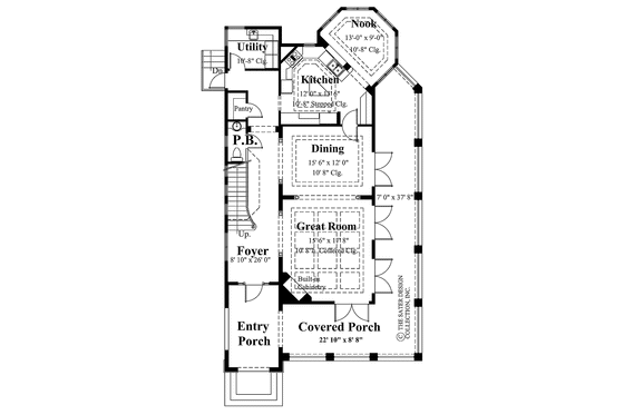 Floor Plan - Main Floor for Country House Plan #930-141 - 3 bed, 2.5 bath