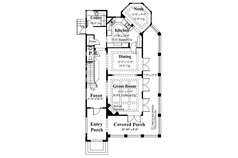 Home Plan - Floor Plan - Main Floor for Country House Plan #930-141 - 3 bed, 2.5 bath