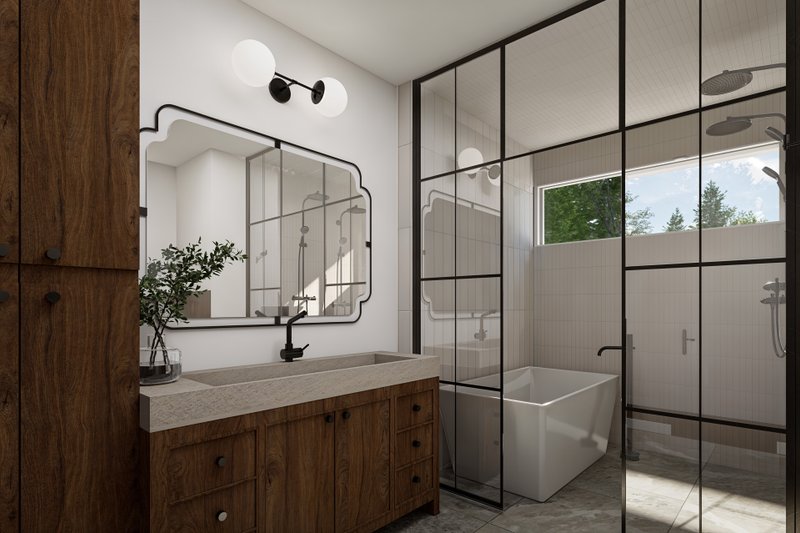 House Blueprint - Interior - Bathroom for Contemporary House Plan #23-2834 - 3 bed, 1 bath