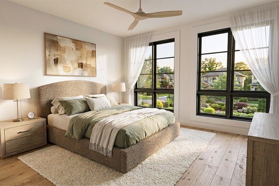 Interior - Master Bedroom for Ranch House Plan #928-348 - 4 bed, 3 bath