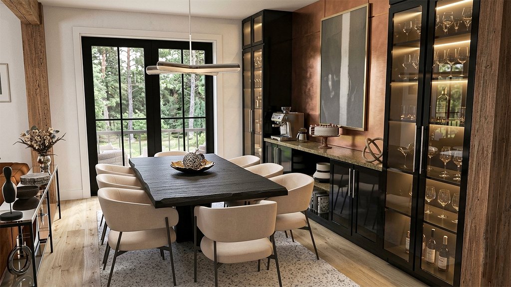 Interior - Dining Room for Farmhouse House Plan #928-355 - 4 bed, 3 bath