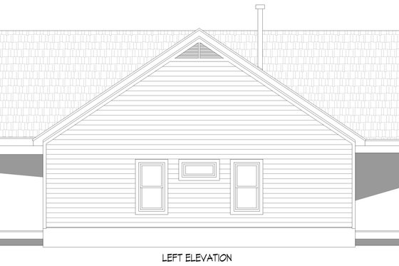 Exterior - Other Elevation for Country House Plan #932-1335 - 3 bed, 2 bath