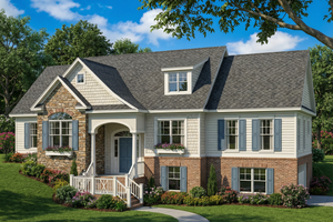 Traditional Exterior - Front Elevation Plan #17-304