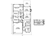 Traditional Style House Plan - 3 Beds 2 Baths 1808 Sq/Ft Plan #124-335 