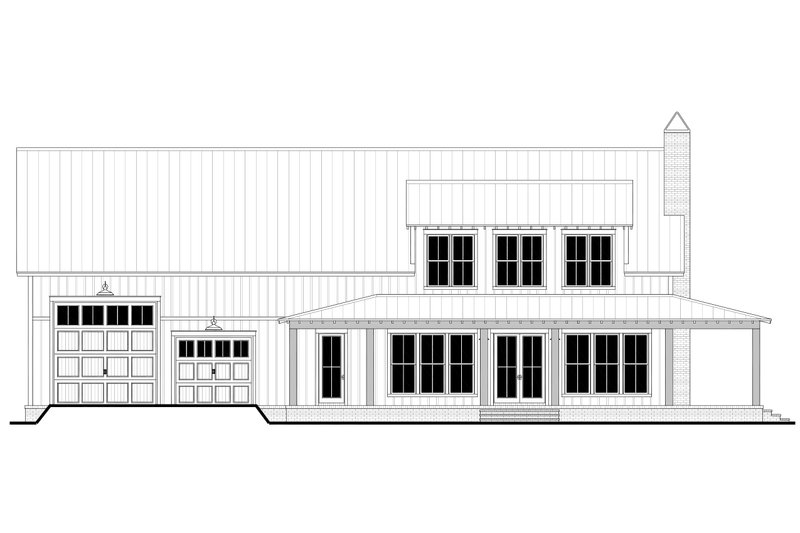 Dream House Plan - Exterior - Front Elevation 6 for Barndominium House Plan #430-340 - 4 bed, 3 bath