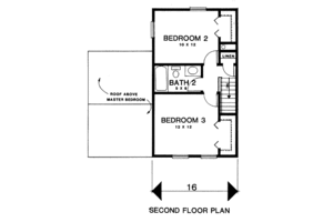 Traditional Style House Plan - 3 Beds 2 Baths 1136 Sq/Ft Plan #30-191 ...