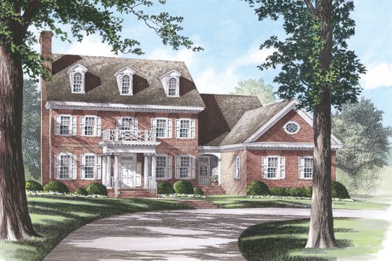 Photo 3 for Colonial House Plan #137-209 - 4 bed, 4 bath