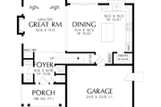 Farmhouse Style House Plan - 3 Beds 2.5 Baths 1677 Sq/Ft Plan #48-1189 