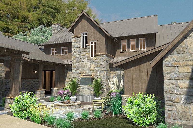 Dream House Plan - Exterior - Other Elevation 3 for Craftsman House Plan #120-186 - 4 bed, 4 bath