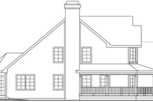 Exterior - Other Elevation for Farmhouse House Plan #124-419 - 4 bed, 3.5 bath