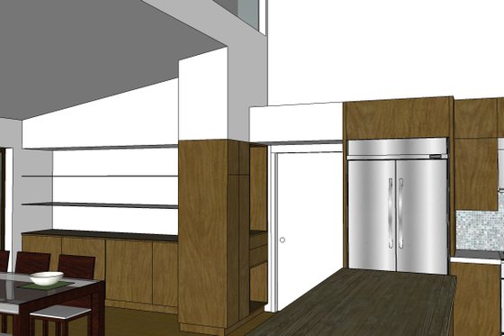 Interior - Kitchen 2 for Modern House Plan #519-2 - 3 bed, 2 bath