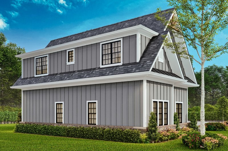 House Plan Design - Exterior - Rear Elevation for Modern House Plan #54-579, 0 bath