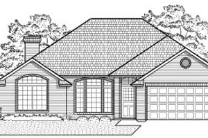 Traditional Exterior - Front Elevation Plan #65-207