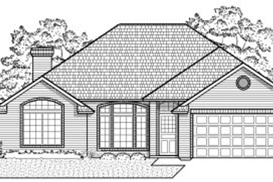 Exterior - Front Elevation for Traditional House Plan #65-207 - 3 bed, 2 bath