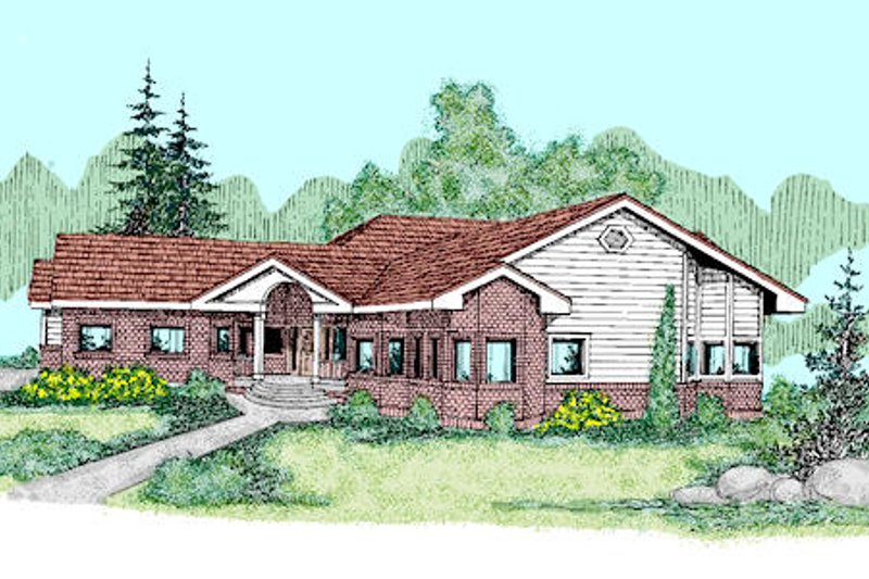Home Plan - Traditional Exterior - Front Elevation Plan #60-251